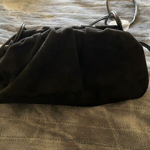 Banana Republic Vegan Suede Clutch/Shoulder Bag